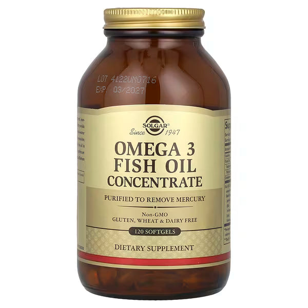 Solgar, Omega 3 Fish Oil Concentrate, 120 Softgels