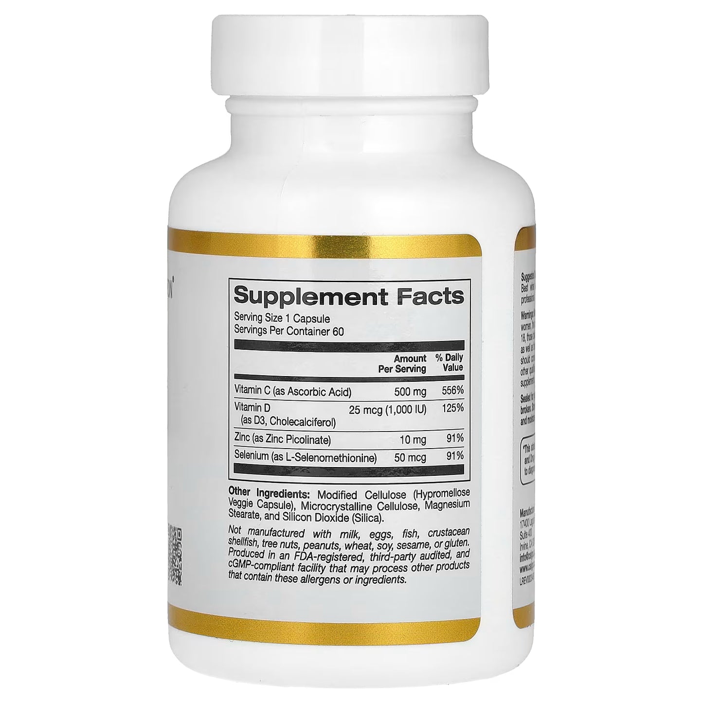 California Gold Nutrition, Immune 4, Immune System Support, 60 Veggie Capsules