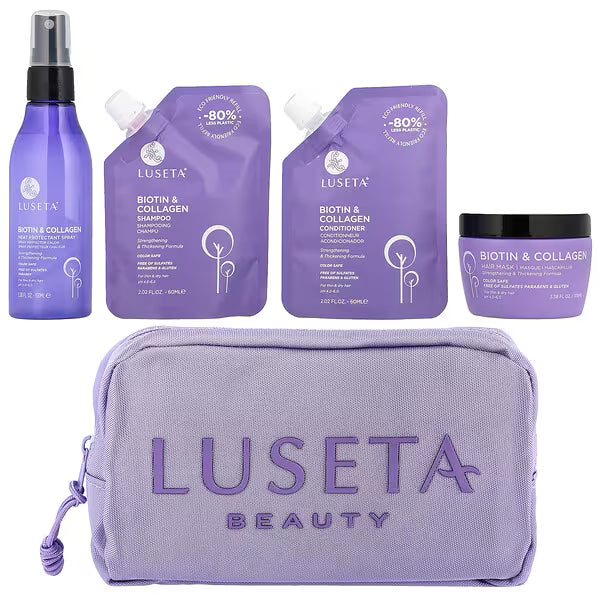 Luseta Beauty, iHerb Exclusive, Biotin & Keratin Hair Care Bag, 4 Items, 10.8 fl oz (320 ml)