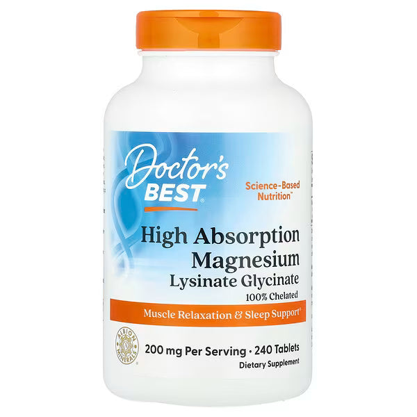 Doctor's Best, High Absorption Magnesium, 240 Tablets (100 mg Per Tablet)