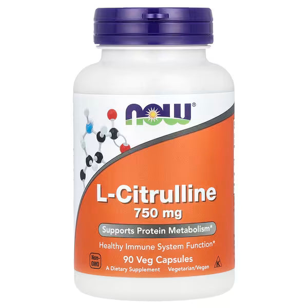 NOW Foods, L-Citrulline, 750 mg, 90 Veg Capsules