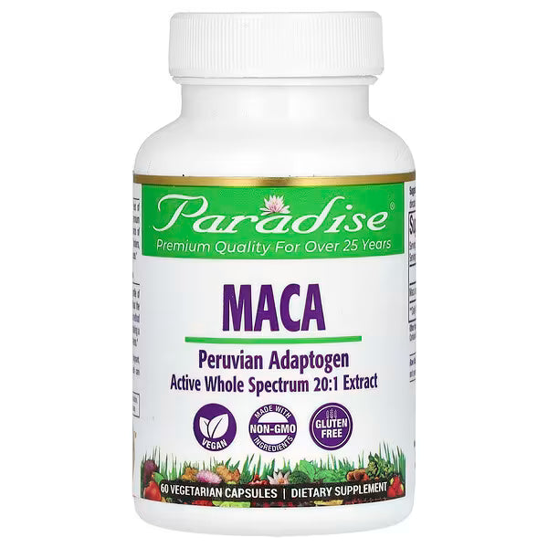Paradise Herbs, Maca, 60 Vegetarian Capsules (250 mg per Capsule)