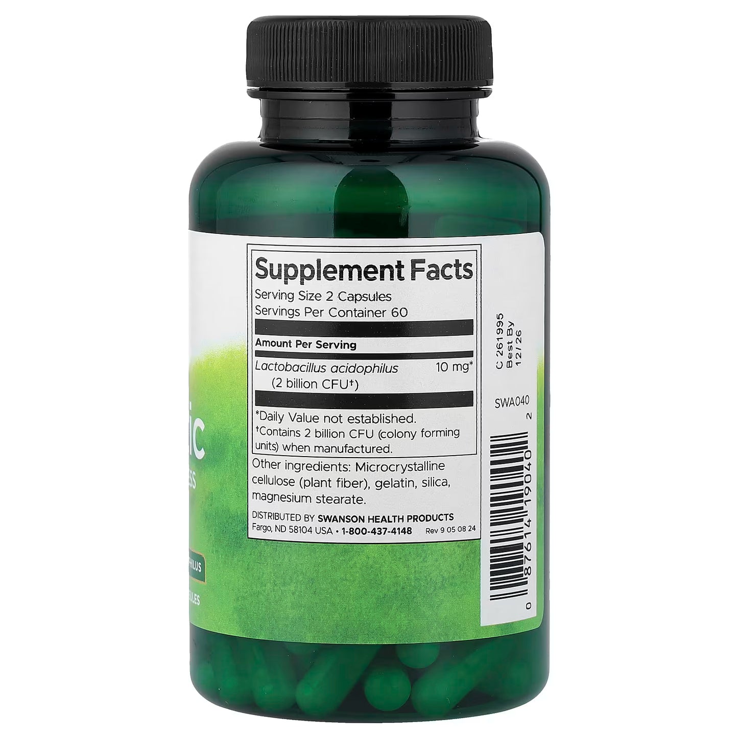 Swanson, Probiotic, 120 Capsules (1 Billion CFU per Capsule)