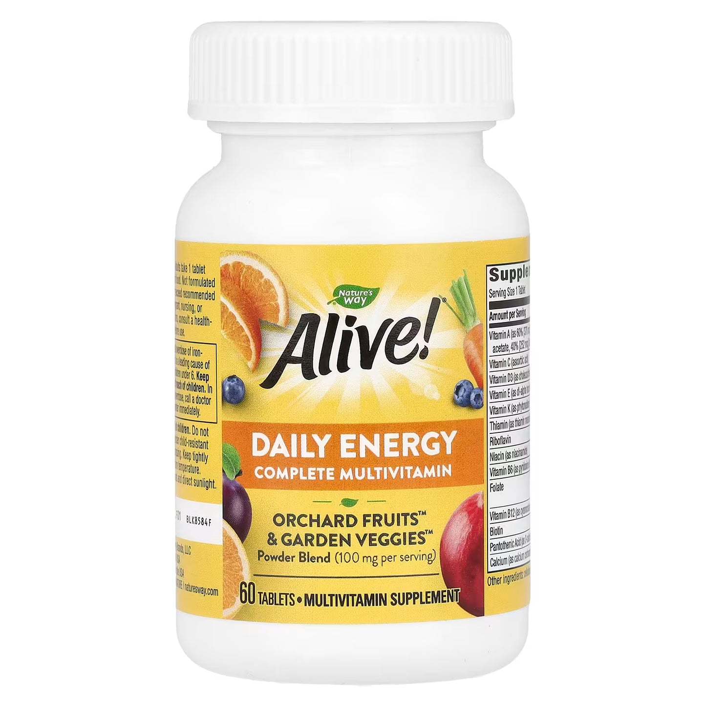 Nature's Way, Alive! Daily Energy, Complete Multivitamin, 60 Tablets