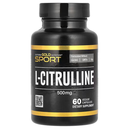California Gold Nutrition, Sport, L-Citrulline, Kyowa Hakko, 500 mg, 60 Veggie Capsules