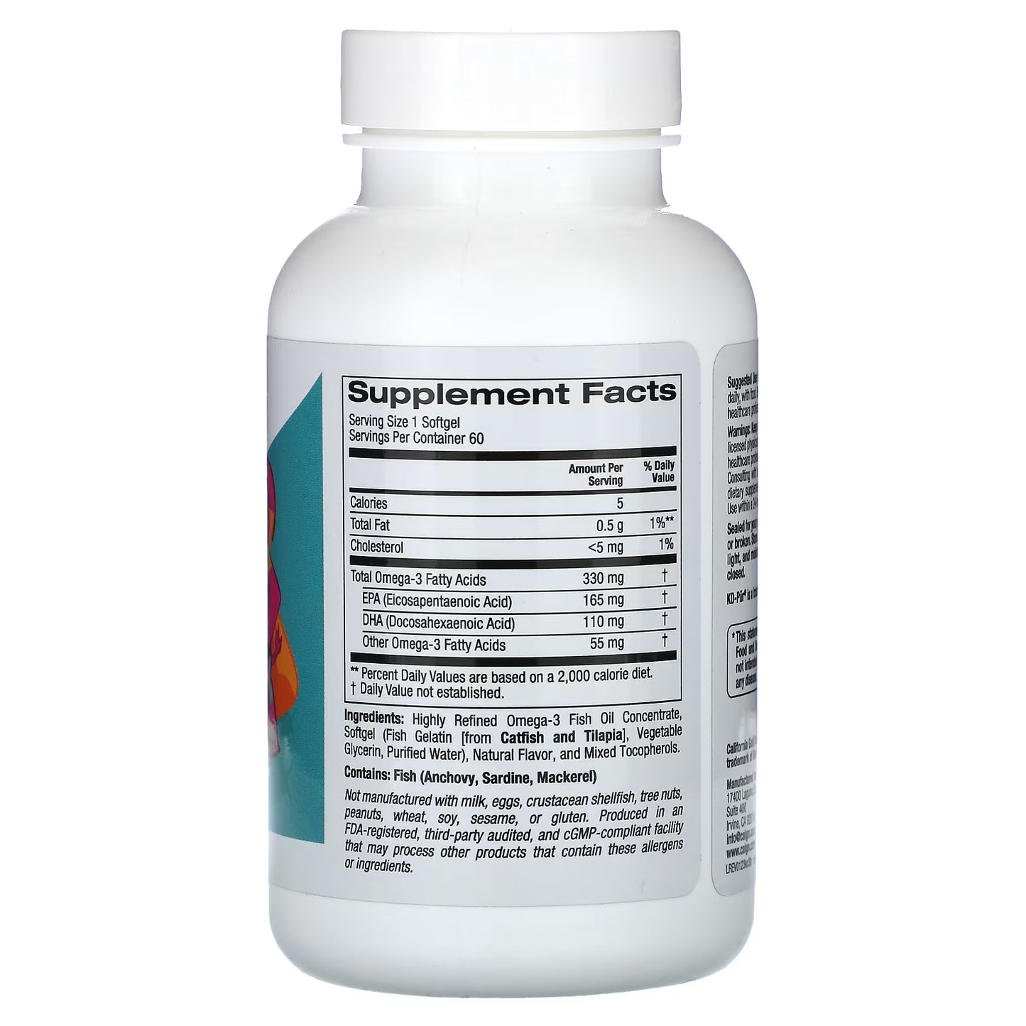 California Gold Nutrition, Kid’s Omega-3 Fish Oil, Natural Strawberry, 60 Fish Gelatin Softgels
