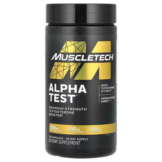 MuscleTech, AlphaTest®, 120 Capsules