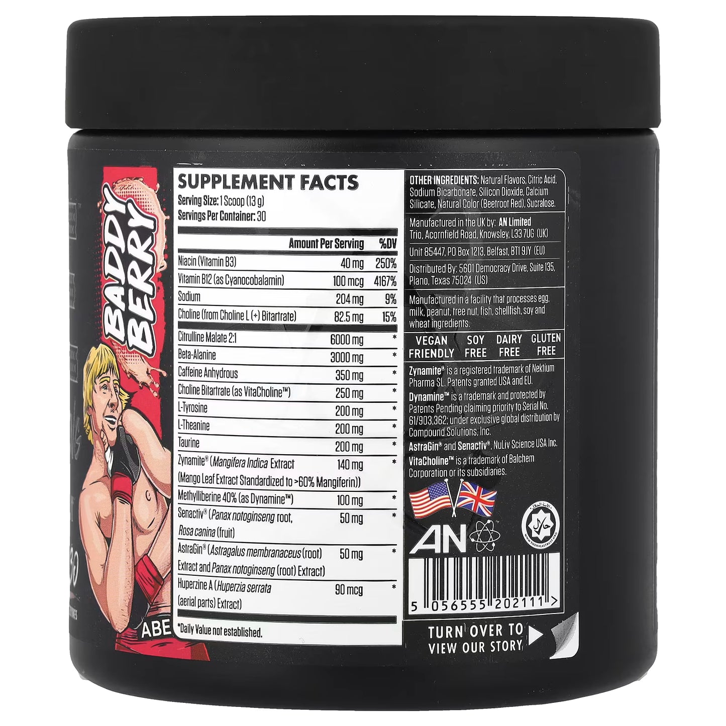ABE, Ultimate Pre-Workout, Baddy Berry, 13.75 oz (390 g)
