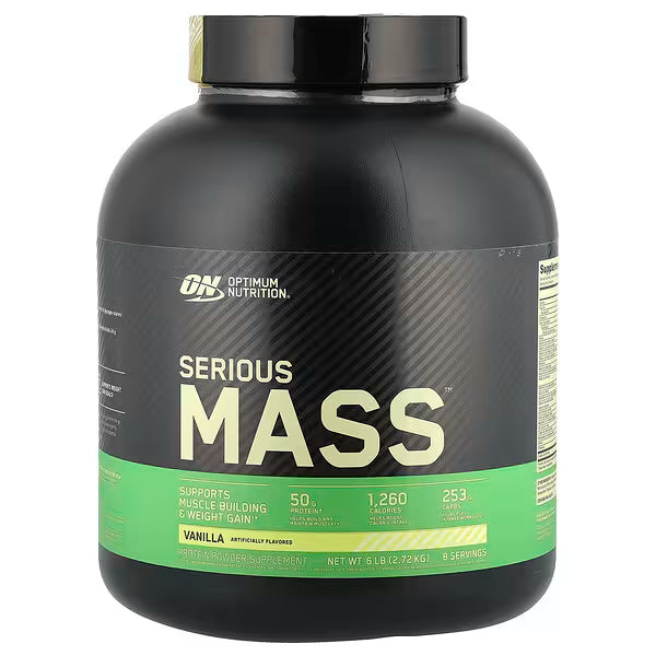 Optimum Nutrition, Serious Mass™, Vanilla, 6 lb (2.72 kg)