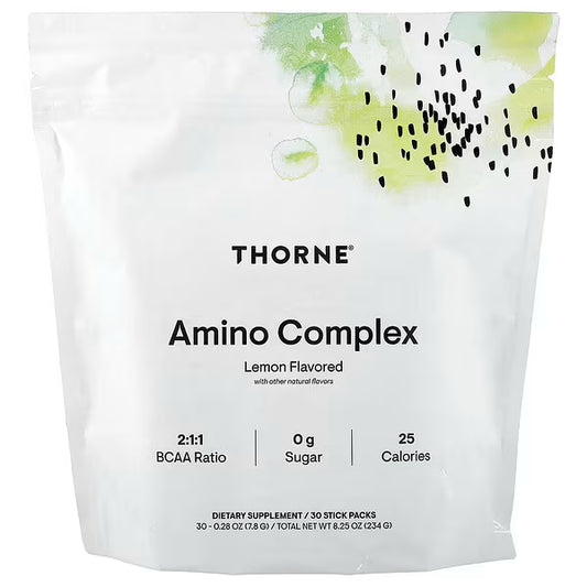 Thorne, Amino Complex, Lemon , 30 Stick Packs, 0.28 oz (7.8 g) Each