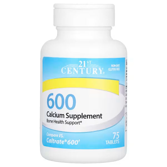 21st Century, Calcium Supplement 600, 75 Tablets (600 mg per Tablet)