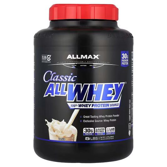 ALLMAX, Classic AllWhey®, 100% Whey Protein, Vanilla, 5 lbs (2.27 kg)