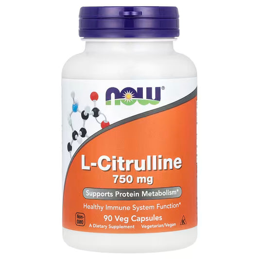 NOW Foods, L-Citrulline, 750 mg, 90 Veg Capsules