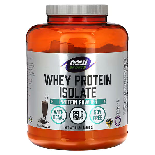 NOW Foods, Sports, Whey Protein Isolate, Creamy Chocolate, 5 lbs (2,268 g)