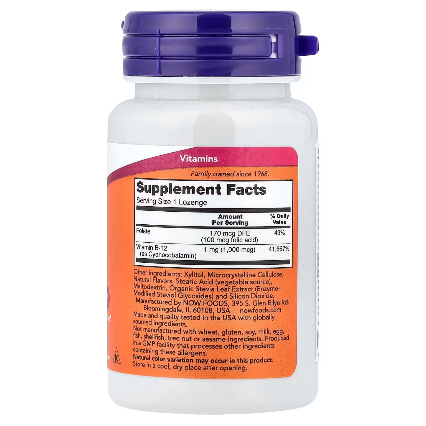 NOW Foods, B-12, 100 Lozenges