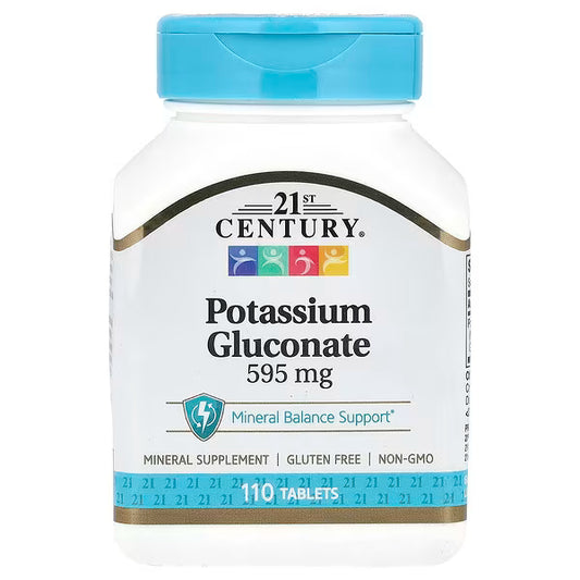 21st Century, Potassium Gluconate, 595 mg, 110 Tablets