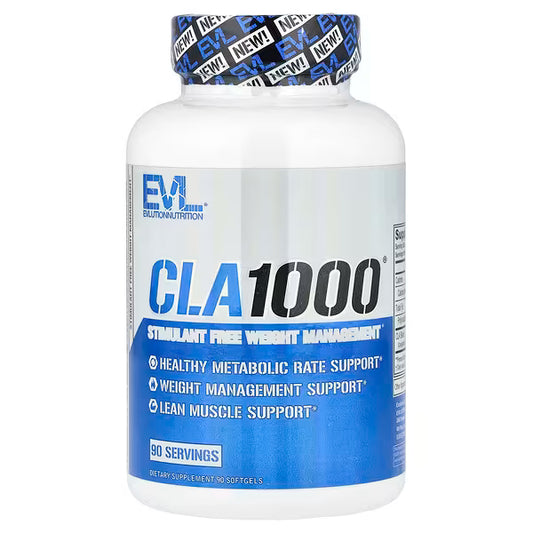 EVLution Nutrition, CLA1000®, Stimulant Free Weight Management, 90 Softgels (1,000 mg per Softgel)