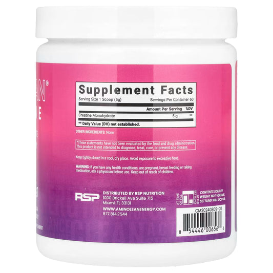RSP Nutrition, AminoLean® Creatine Monohydrate Powder, 10.6 oz (300 g)