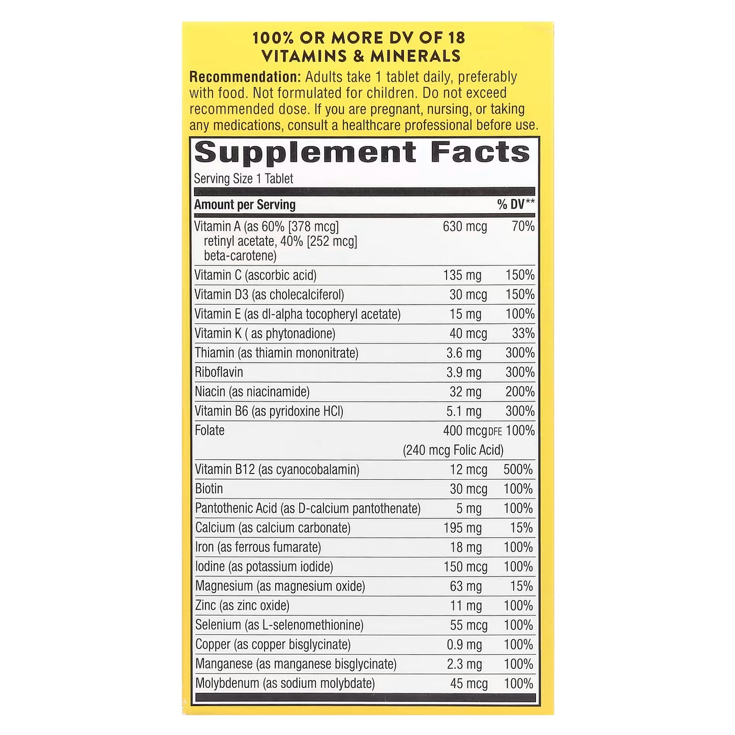 Nature's Way, Alive! Daily Energy, Complete Multivitamin, 60 Tablets