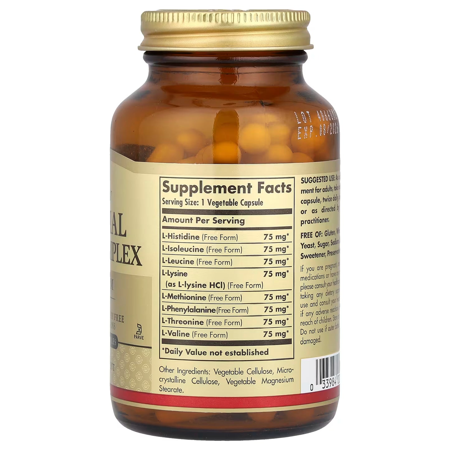 Solgar, Essential Amino Complex, 90 Vegetable Capsules