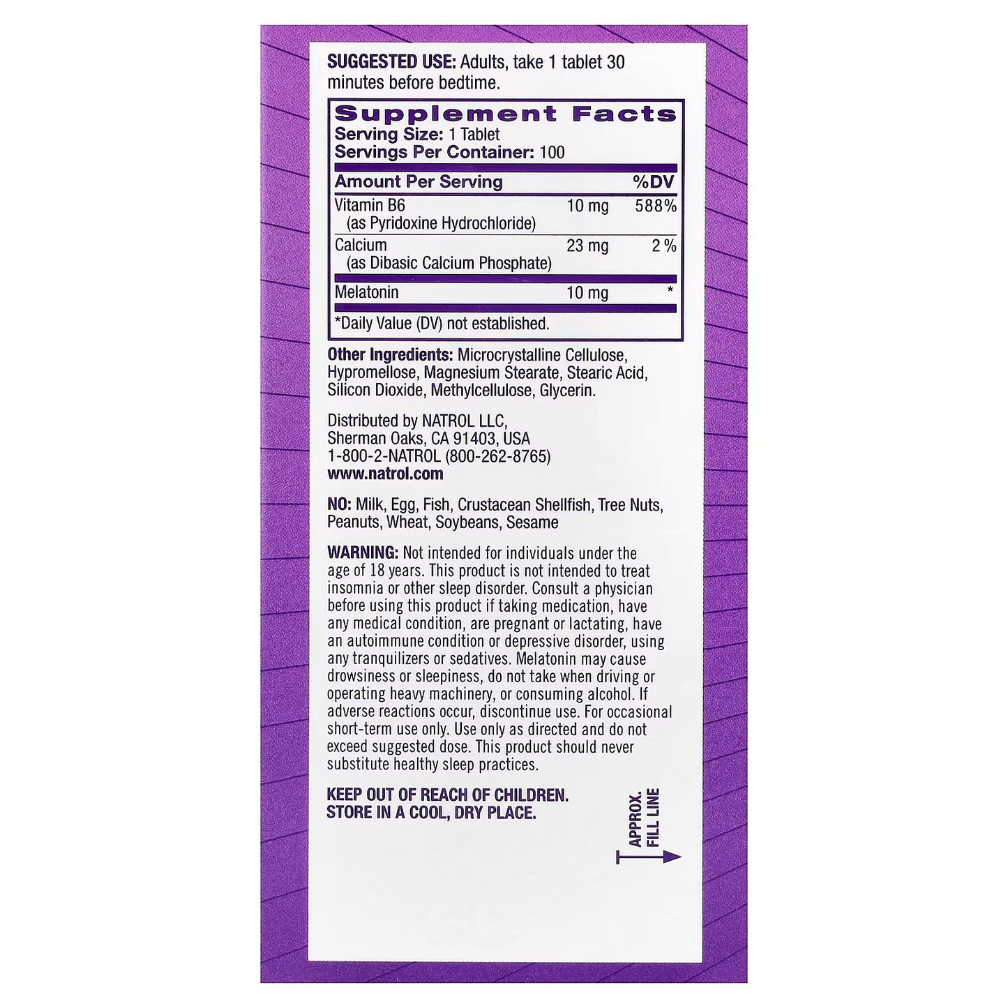 Natrol, Melatonin, Advanced, 100 Tablets