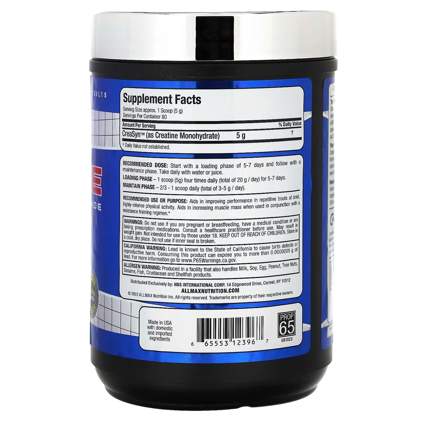 ALLMAX, Creatine, Pharmaceutical Grade, Unflavored, 14.11 oz (400 g)